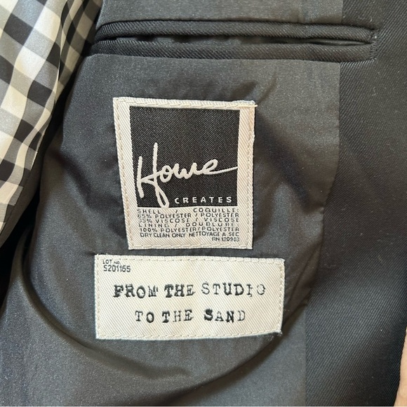 Howe Forty Four Men’s Blazer Fits L/XL Black Dressy Party Office Sophisticated - Picture 10 of 11